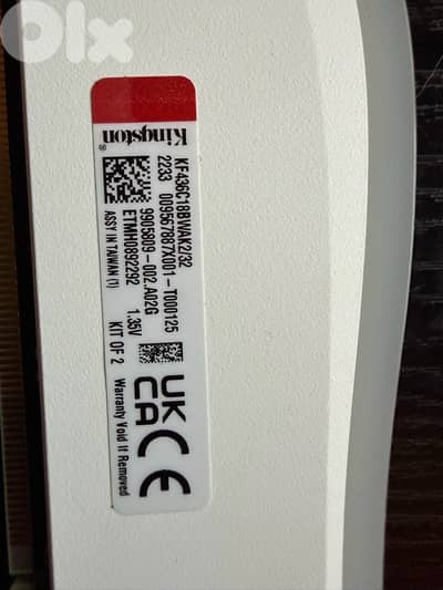 Kingston FURY Beast White RGB Special Edition 32GB 3600MT/s DDR4