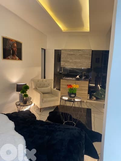 ستديو مفروش لإيجار فردان عين التينه كهربا٢٤ شهري 750$ يومي 40$