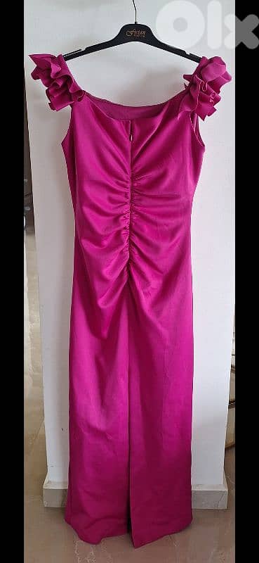 fuschia/purple couture dress 1