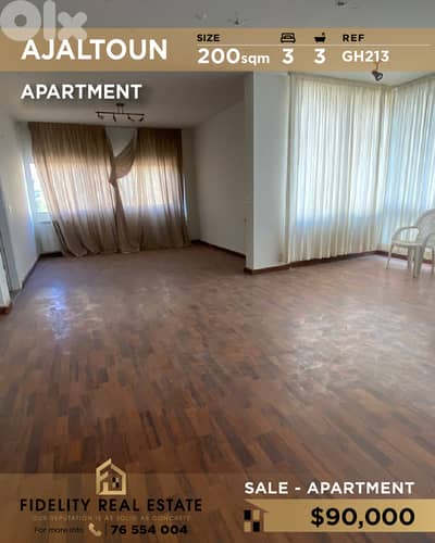 Apartment for sale in Ajaltoun GH213 شقة للبيع في عجلتون