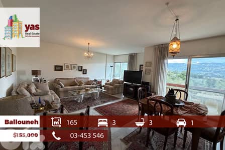 Ballouneh 165m2 | Classy Area | Classic | Prime Location | TO