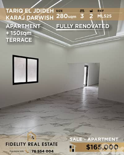 Apartment for sale in Tariq El Jdideh ML525 شقة للبيع في طريق الجديدة