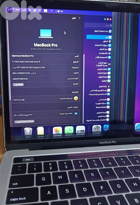 Macbook pro 2017 broken screen 2