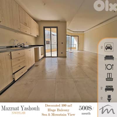 Mazraat Yashouh | New Building | Decorated 2 Bedrooms Apartment | View