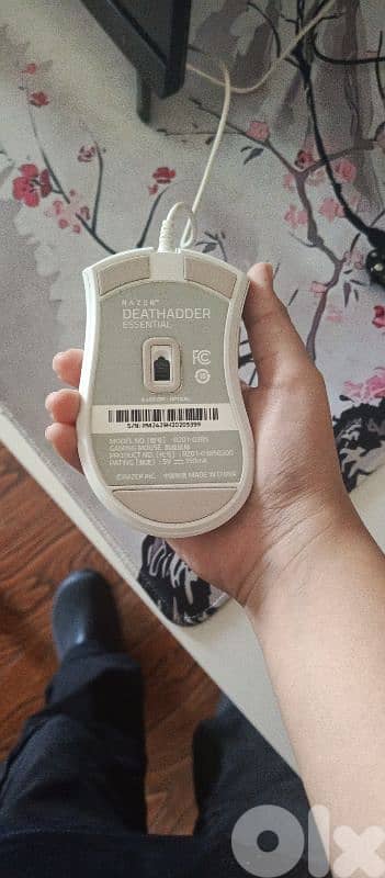 razer deathadder white mouse for gaming with box 1