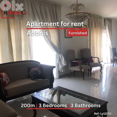 Furnished apartment in Adonis for rent شقة مفروشة في أدونيس للإيجار