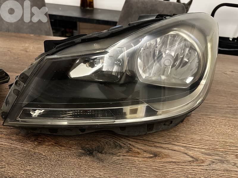 Original Mercedes W204 2012 Halogen Headlights 1