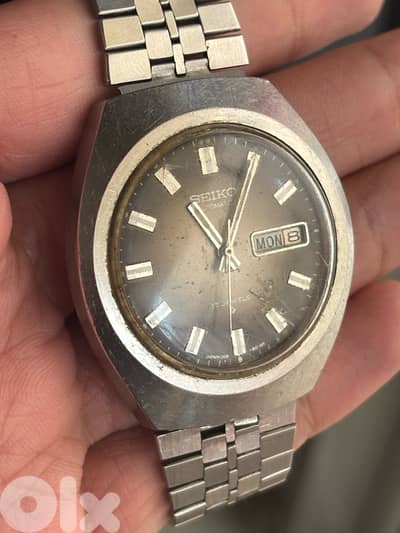Vintage 1975 Seiko 6109-8029 Automatic — Rare Arabic/English Day