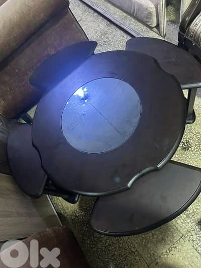 طقم طاولات شغل توصاية ملبس قشر خمس قطع