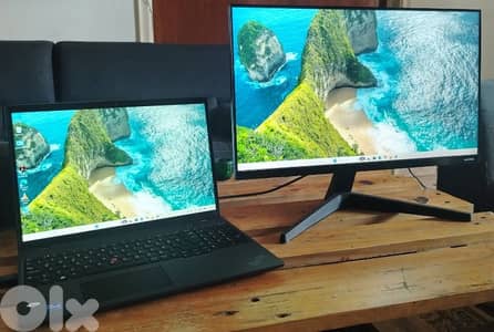 Lenovo ThinkPad T16 Gen 1 Magnesium + Samsung 24 inch monitor