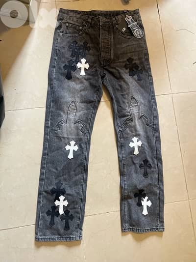 Chrome Hearts Black & White Cross Patch
