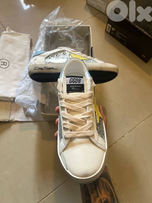 Golden Goose Super-Star Glitter Bio Based Low Top Sneaker 1