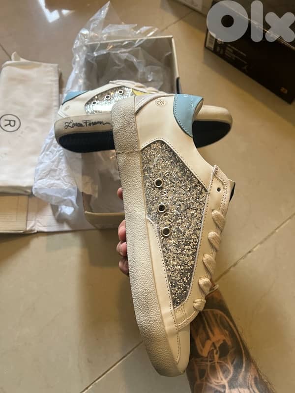 Golden Goose Super-Star Glitter Bio Based Low Top Sneaker 2