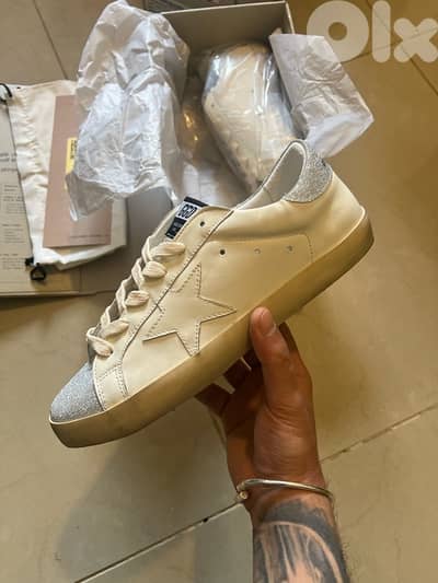 Golden Goose Super-Star Swarovski Glitter