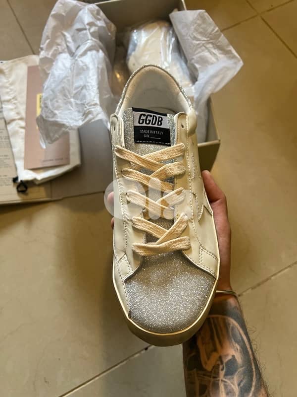 Golden Goose Super-Star Swarovski Glitter 1