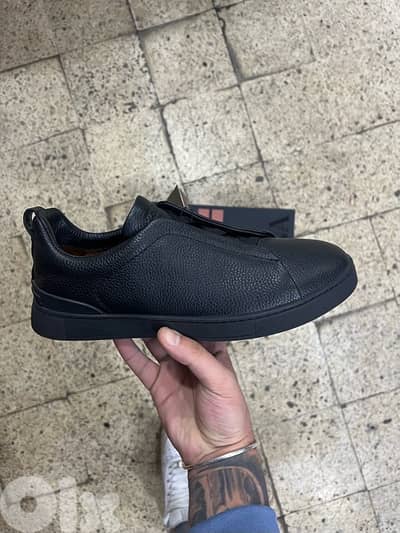 Zegna Triple Stitch Leather Deerskin