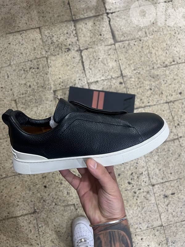 Zegna Triple Stitch Leather Deerskin 3