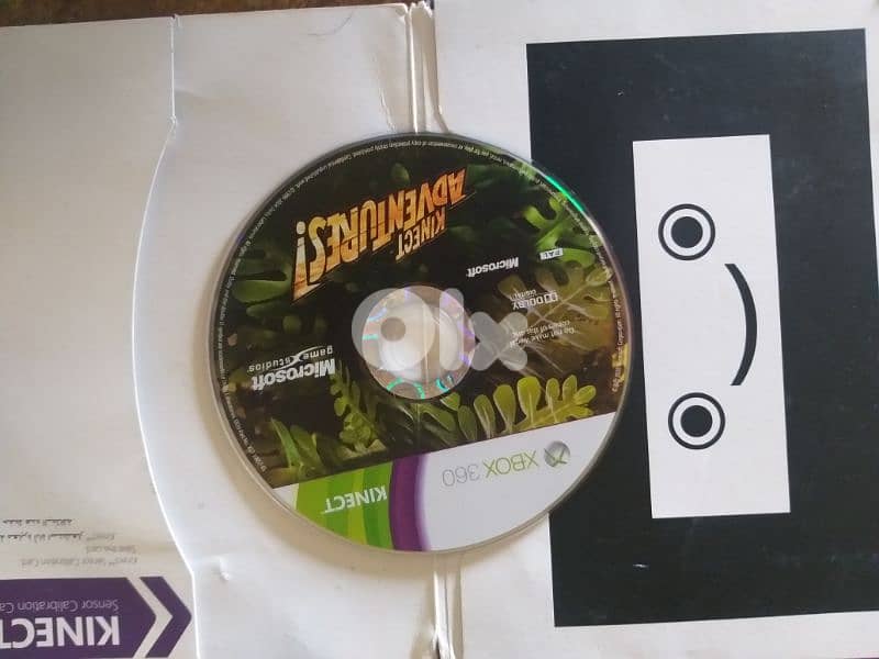 xbox 360 kinect with 2 games original like new 3
