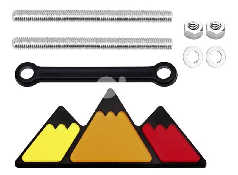 3-Color Triangular Grid Badge/Emblem 1