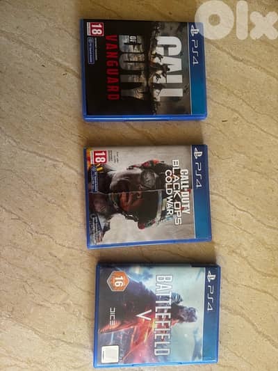 BUY 2 GET ONE FREE- PS4 COD Cold War and Vanguard with BF5 FREE