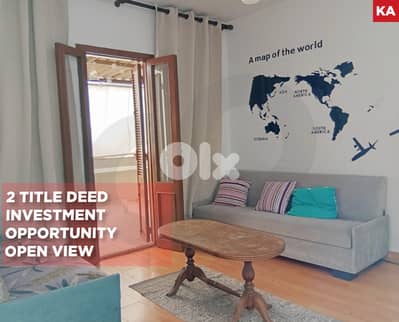 Balcony/Open View/Private Roof/Achrafieh/الأشرفية ! REF#KA132518 !