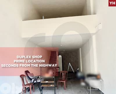 Duplex shop, Seconds fromhighway,Nahr Ibrahim/نهر إبراهيم REF#YH132548