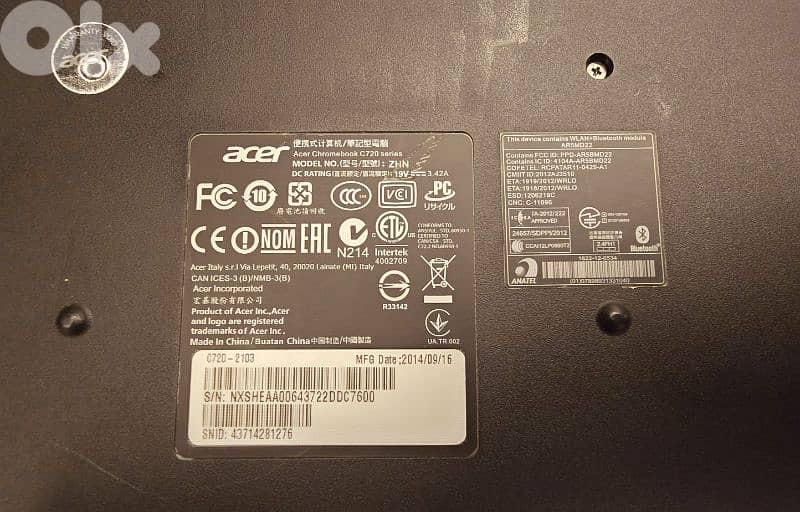 Acer Chromebook C720-2103 3