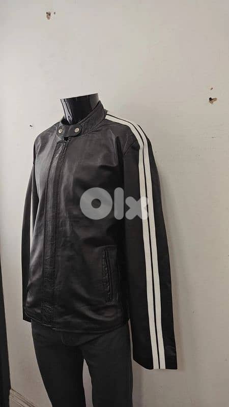 real leather biker jacket s m l xl only 11
