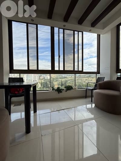 Decorated furnished apartment for rent in Dbaye with greenery views