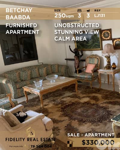 Apartment for sale in Betchay LJ131 شقة مفروشة للبيع في بطشاي