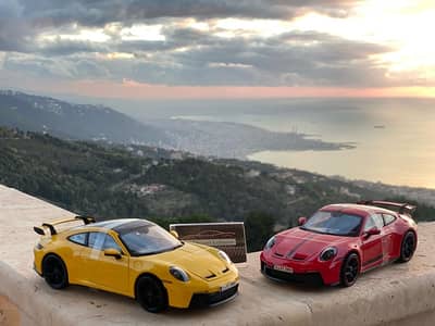 porsche gt3 diecast model car scale 1/18