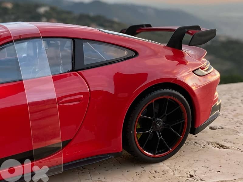 porsche gt3 diecast model car scale 1/18 8