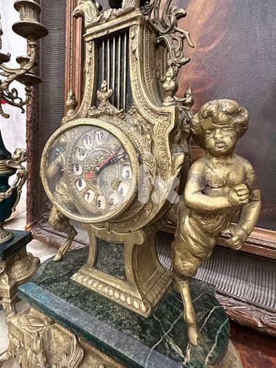 Imperial Mantle Clock Candelabra Garniture Set