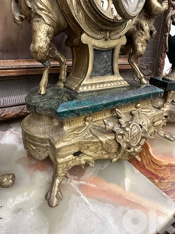 Imperial Mantle Clock Candelabra Garniture Set 10