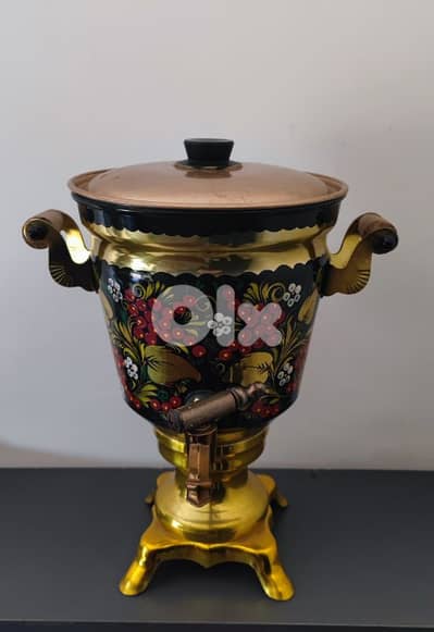 Vintage Russian Electric Samovar – Hand-Painted Khokhloma USSR (3L)