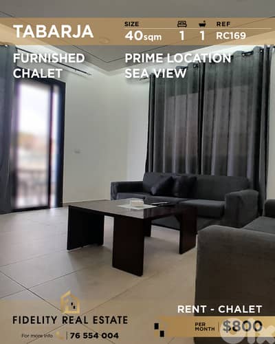 Chalet for rent in Tabarja RC169 شاليه للإيجار في طبرجا
