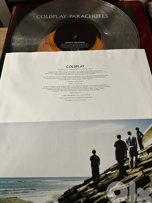 COLDPLAY Vinyl LP Record - PARACHUTES - Brand New Transparent Album 4