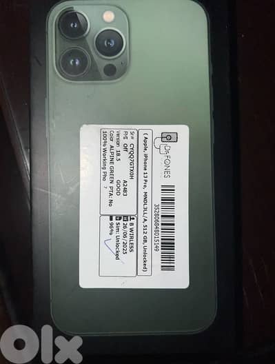 Iphone 13 Pro 512gb with box