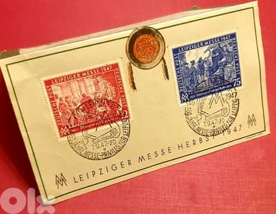 Germany Reich 1947 Leipziger Messe Herbst. Rare Multi-Franking stamps