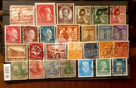 Germany Reich 27 stamps since 1920's # B-101