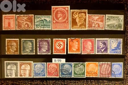 Germany Reich Nazi 24 stamps lot # B-99