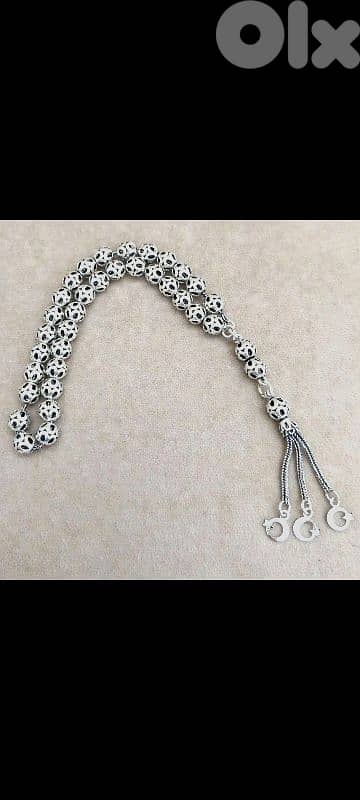 مسباح فضة عيار 925 صياغة يدوية وزنه 13 غرام