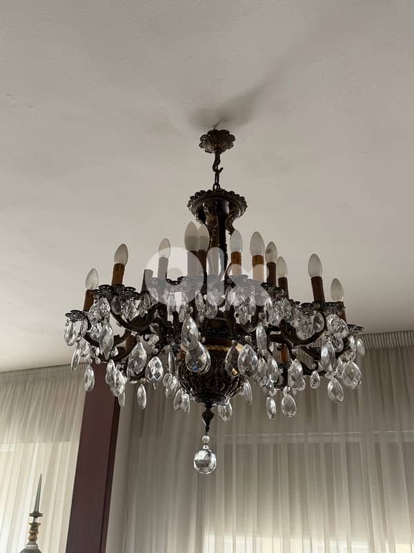 Antique Crystal Chandelier 3