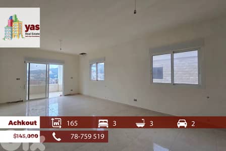 Achkout 165m2 | New Flat | Quiet Street | Mountain View | DA