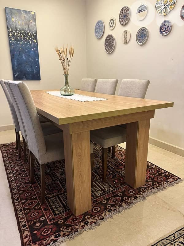 excellent condition full Living room+ dining room+center table 3