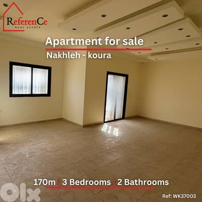 Spacious Apartment in Nakhleh - koura شقة واسعة في نخلة - كورا