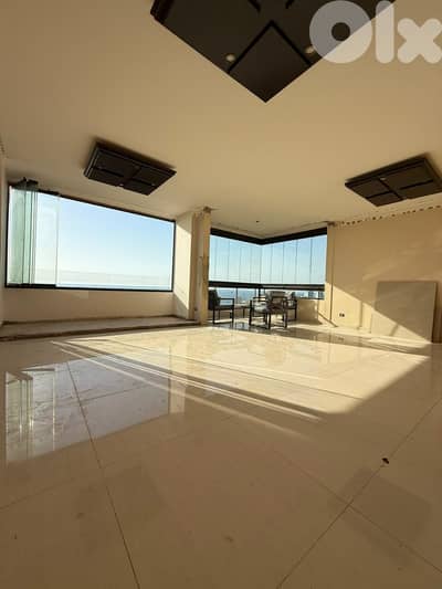 OPEN SEA VIEW FURNISHED APARTMENT IN JAL EL DIB 3 BEDS, (JD-174) S. J