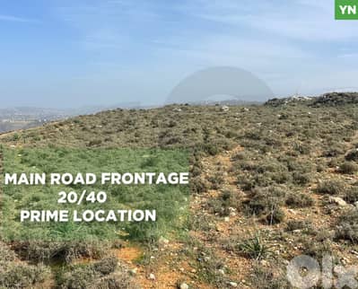 LAND/Zgharta/أرد/زغرتا, road frontage ! REF#YN132594 !