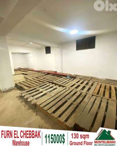 130 sqm Warehouse For Sale in Furn El Chebbak فرن الشباك