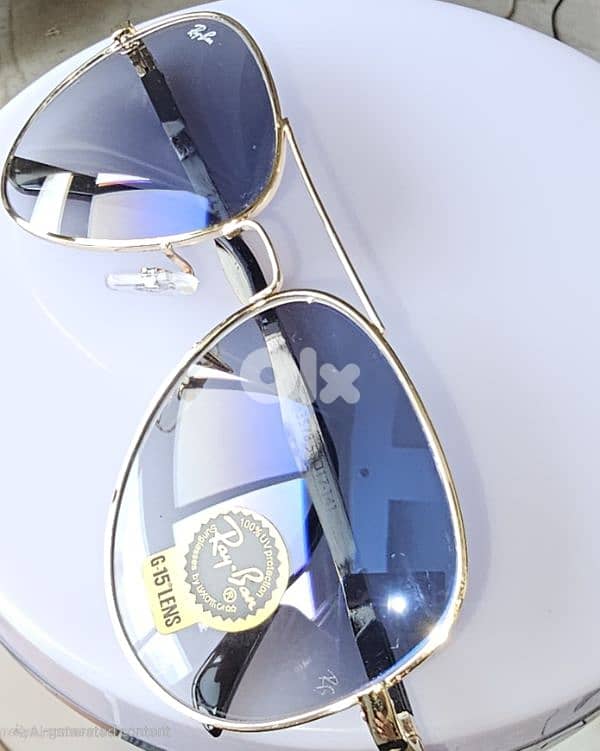 Gradient Blue Ray-Ban Aviator sunglasses 4